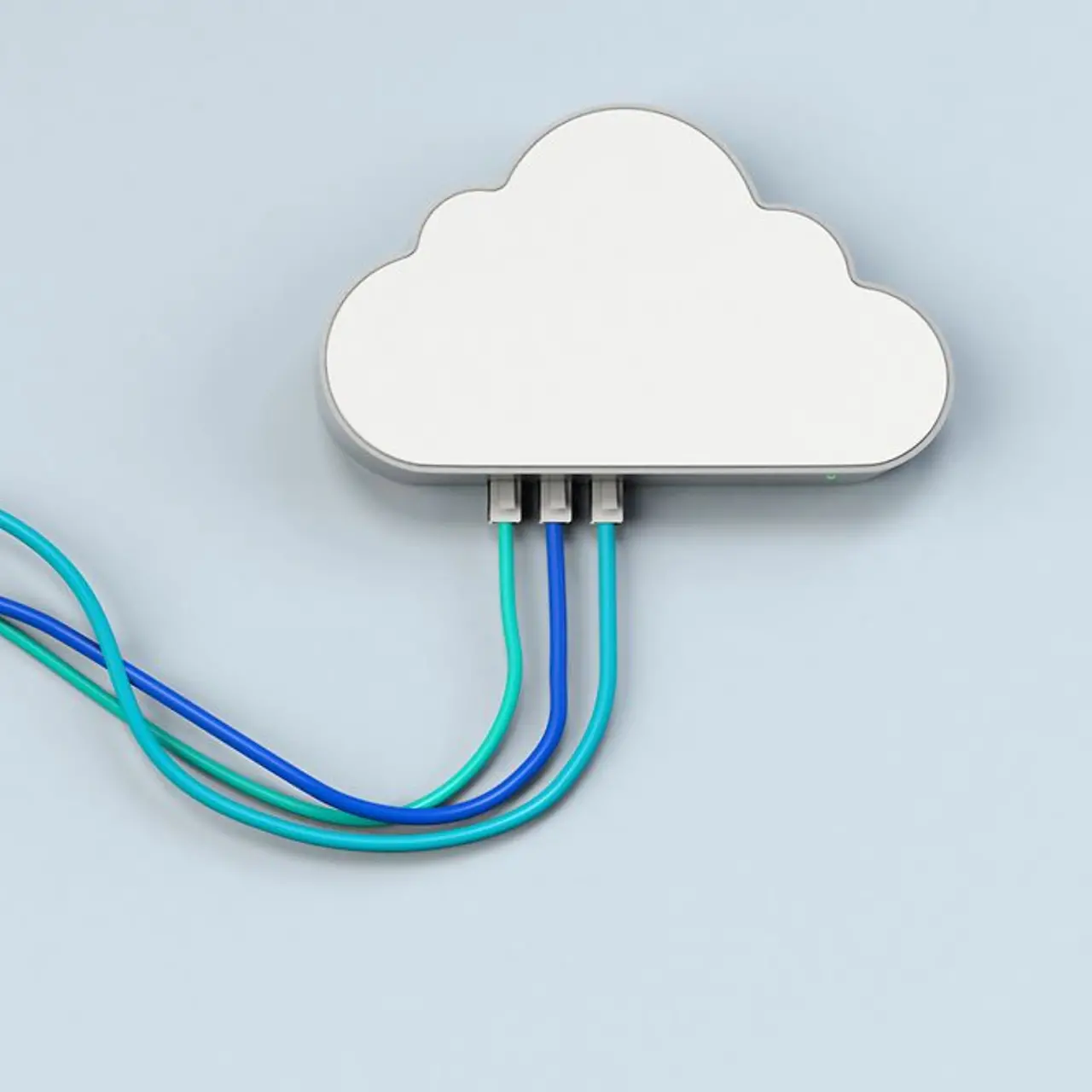 Graphik einer verkabelten Wolke